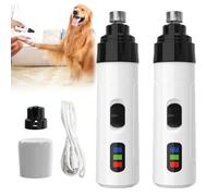 Silent Groom Pro, Upgraded Silent Grind Pro Dog Nail Trimmer, SilentGrind Pro, Silent Grind Pro for Dogs, Quiet Painless Pets Paws Grooming & Smoothing Tool (2PCS)