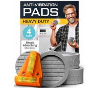 Silent Guys Heavy Duty Anti Vibration Pads for Washing Machine - 4 Washing Machine Anti Vibration Pads Washer Anti Vibration Pads Rubber Vibration Pad Washing Machine Pads for Anti Vibration Mat