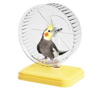 Silent Hamster Exercise Wheel - Double Bearing Quiet Running Wheel for Small Pets | Noise- Exercise Toy for Gerbils Mice and Hamsters | Durable Smooth Rotating Wheel for Small Animals