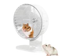 Silent Hamster Exercise Wheels, Quiet Spinner Hamster Running Wheels With Adjustable Stand,Transparent Hamsters Toy For Hedgehog Gerbils Mice Or Other Small Animals