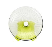 Silent Hamster Running Wheel - 9.4-Inch Hamster Running Flying Disc Wheel, Golden Exercise Treadmill With Stand, Transparent Non-Slip Disc, Flying Spinner Toy, Relaxing Playground