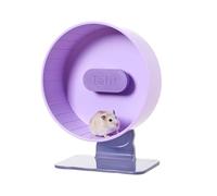 Silent Hamster Wheel 8.7 Inch Dual-Bearings Small Animals Quiet Running Exercise Wheels, Height Adjustable for Dwarf Hamsters, Gerbils, Mice, Hedgehog, Lemmings, or Other Small Pets,Taro Purple