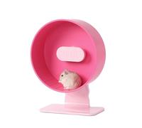 Silent Hamster Wheel 8.9" Double Small Animal Bearing Silent Height Adjustable for Dwarf Hamsters, Gerbils, Mice, Hedgehogs, Lemons or Other