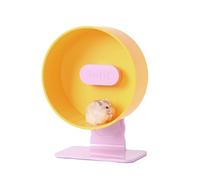 Silent Hamster Wheel 9 Inch Double Small Animal Bearing Silent Height Adjustable for Dwarf Hamsters, Gerbils, Mice, Hedgehogs or Other Pets