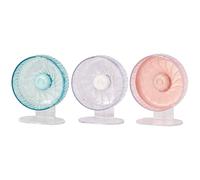 Silent Hamster Wheel - Adjustable Height Silent Rotary Habitat Accessories | Dwarf Hamster Exercise Wheel | Pet Enrichment For Hamsters Bunny Ferret Hedgehog Sugar Glider Mouse Gerbil | Safe Fun