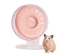 Silent Hamster Wheel - Bite-Resistant, Double Bearing Silent Rotary Wheel with Adjustable Stand | Hamster Exercise Wheels for Syrian, Hedgehogs and Other Small Pets
