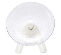 Silent Hamster Wheel, Flying Disk Rat Wheel Exercise Toy for Syrian Dwarf Hamsters Gerbils Rats Hedgehogs (White)