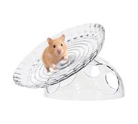 Silent Hamster Wheel- Hamster Wheel, Multi-functional Anti-Slip With Cave House | Exercise Wheels | For Ferrets Squirrels Chinchillas Dutch Rabbits Hedgehogs Hermit Crab18x16x12cm/7.09x6.3x4.