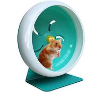 Silent Hamster Wheel,Super-Silent Hamster Exercise Wheel,Adjustable Stand Small Animal Exercise Wheels,Quiet Hamsters running Wheels for Hamsters,Mice,Small Pet 7in (Blue)