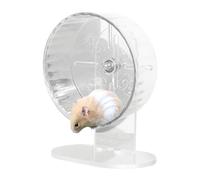 Silent Hamster Wheel - Syrian Hamster Wheel | Dwarf Hamster Wheel | 18cm Rlant Hamster Wheels with Adjustable Stand for Gerbils Hedgehog Mice or Other Small Animals