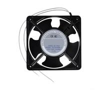 Silent High Temperature Resistant Axial Fan for Fireplace Cassette Insert, Metal Blades for Efficient Indoor Warm Air Distribution Compatible with Wood Stove 120x120x38mm