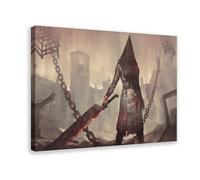 Silent Hill Dark Evil Head Homecoming Game Canvas Poster Bedroom Decor Sports Landscape Office Room Decor Gift Frame-style 16x24inch(40x60cm)
