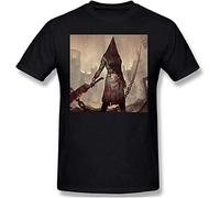 Silent Hill Men's Classic Basic Super Soft Cotton T-Shirt Summer M Black