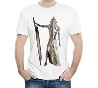 Silent Hill Men's T-Shirt White Colour Fashion Short Sleeve Movie Silent Hill Logo T-Shirt Tops T-Shirt Casual T-Shirt White T-Shirt White XXL