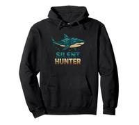 Silent Hunter Shark Ocean Tribal Style Pullover Hoodie