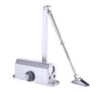 Silent Hydraulic Door Closer Push-Pull Unit Fireproof Lock Anti-Theft Easy Automatic Door Closure for Home & Commercial Use (L)