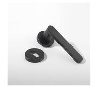 Silent Indoor Door Handle LockMatte Black Wooden Door Handle for Bedrooms & Living RoomsNoiseFree Modern Design for Home Décor Smooth Operation Stylish & Durable