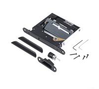 Silent Invisible Bedroom Door Lock With Flat Design And Anti Lock Handle For Indoor Doors, Offering Privacy And Quiet Operation With Minimal Visual(Black)