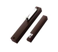 Silent Invisible Door Closer Aluminum Alloy with Hydraulic Buffer Enhanced Closing Force Brown Finish Left-Handed Operation - Ideal for Smooth and Quiet Door Closure