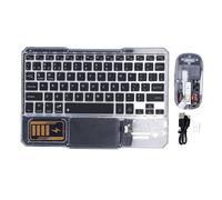 Silent Keyboard, Bluetooth Keyboard with 7-Color Night Light, Slim Bluetooth Keyboard for iOS, for Android, for WINDOWS, for SmartTV, for OS X and BT Supported Devices