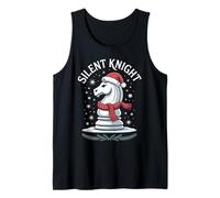 Silent Knight Funny Xmas Chess Christmas Pun Tank Top