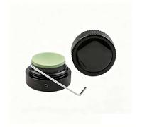 Silent Magnetic Billiard Chalk Holder, Ultra-Lightweight Aluminum Alloy Round Pool Chalk Storage Box, with Dual Finish for Taom Round Chalks (Black)
