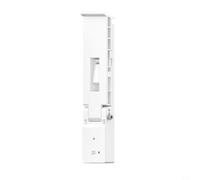 Silent Magnetic Door Stop Floor Mount 18cm | ABS plastic, white finish, 18x4cm size, lightweight yet heavy duty performance, easy clean