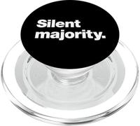 Silent majority | A design that says Silent majority PopSockets PopGrip for MagSafe