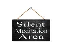 Silent Meditation Area Custom Wood Sign In Progress Farmhouse Front Porch Decor Rustic Wooden Wall Signoutdoor Home Decorations 5x10Inch