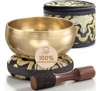Silent Mind Tibetan Singing Bowl Set - Easy to Play & Beginner Friendly Meditation Bowl with Cushion, Mallet & Case | Stress Relief & Mindfulness | Gift-Ready