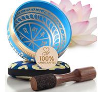 Silent Mind Tibetan Singing Bowl Set - Easy to Play & Beginner Friendly Meditation Bowl with Cushion & Mallet | Stress Relief & Mindfulness | Gift-Ready