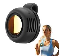 Silent Mini Bladeless Fan, 2026 New Clip On Fan for Clothes with 3 Fan Speeds, 360° Rotating Portable Silent Mini Bladeless Electric Fan, Rechargeable Clip-On Hands-Free Fans for Outdoor (Black)