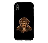 Silent Monkey Don't talk Be quiet Funny monkey Case for iPhone XS Max