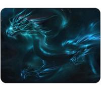 Silent Monsters Mouse Mat Medium 14 x 10 inches / 36 x 25 cm, Dragon, Lasercut Edges, washable & rollable Mouse Pad, Gaming Home Office Mousemat, Mousepad non-slip & quiet, Desk Mat