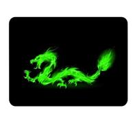 Silent Monsters Mouse Mat Medium 14 x 10 inches / 36 x 25 cm, Fire Dragon, Lasercut Edges, washable & rollable Mouse Pad, Gaming Home Office Mousemat, Mousepad non-slip & quiet, Desk Mat