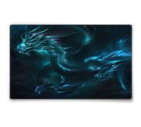 Silent Monsters Mouse Mat Size M 14 x 10 inches / 36 x 25 cm, Dragon, Stitched Edges, washable & rollable Mouse Pad, Gaming Home Office Mousemat, Mousepad non-slip & quiet, Desk Mat