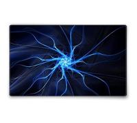 Silent Monsters Mouse Mat Size M 14 x 10 inches / 36 x 25 cm, Lightning, Stitched Edges, washable & rollable Mouse Pad, Gaming Home Office Mousemat, Mousepad non-slip & quiet, Desk Mat