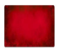 Silent Monsters Mouse Mat Size M 14 x 10 inches / 36 x 25 cm, red, Stitched Edges, washable & rollable Mouse Pad, Gaming Home Office Mousemat, Mousepad non-slip & quiet, Desk Mat