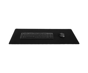 Silent Monsters Mouse Mat XX Large 35 x 16 in / 90 x 40 cm, Black Mouse Pad, Stitched Edges, washable & rollable, Mousemat for Office, Gaming, Home Study, Mousepad, big non-slip & quiet Desk Mat XXL