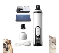 Silent Nail Grinder Cordless, 2025 New Electric Dog Nail Trimmer, Rechargeable Dog Nail Clippers, for Thick Nails (2-PCS)