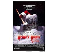 Silent Night Deadly Night 1984 1 RED311 A6 Poster on Canvas - Borderless Movie Art Cult Film Images Classic Iconic 70s 80s 90s Vintage Retro Home Wall Decor Pictures Printing Modern Artwork Aesthetic