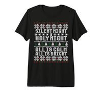 Silent Night Holy Night All is Calm All is Bright Premium T-Shirt