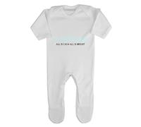 Silent Night holy Night Elegant Baby Romper Jumpsuit with feet, 3-6 Months, White