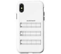 Silent Night Music Sheet without Notes The Sound of Silence Case for iPhone X/XS