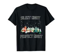 Silent Night Perfect Night. Cozy Introvert Christmas Shirt T-Shirt