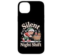 Silent Night Shift Funny Elf Xmas Boys Girls Kids Case for iPhone 14 Plus