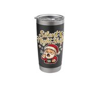Silent Night Shift Sleepy Santa Stainless Steel Insulated Tumbler