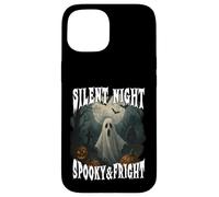 SILENT NIGHT SPOOKY AND FRIGHT Happy Halloween ghost moon Case for iPhone 15