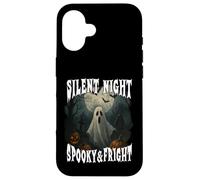 SILENT NIGHT SPOOKY AND FRIGHT Happy Halloween ghost moon Case for iPhone 16