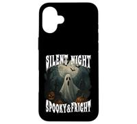SILENT NIGHT SPOOKY AND FRIGHT Happy Halloween ghost moon Case for iPhone 16 Plus